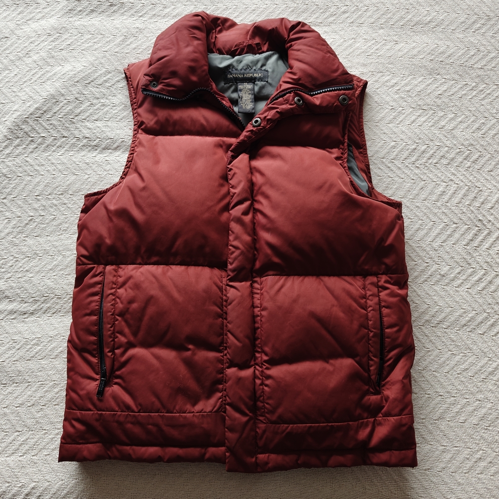 Men's Red Puffer Vest